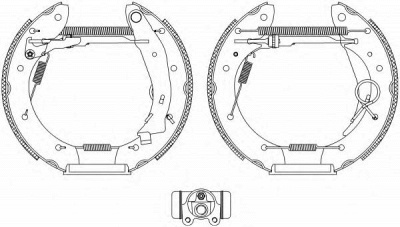 HELLA PAGID 8db355004351 -  Комплект тормозных колодок
